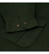 Thumbnail Close-up of dark olive shirt cuff with button detail.